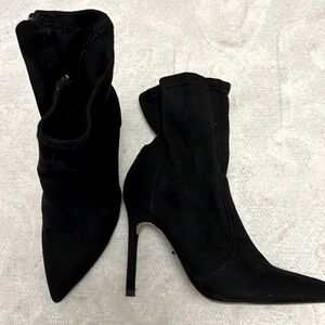 Express stiletto suede boots Worn once